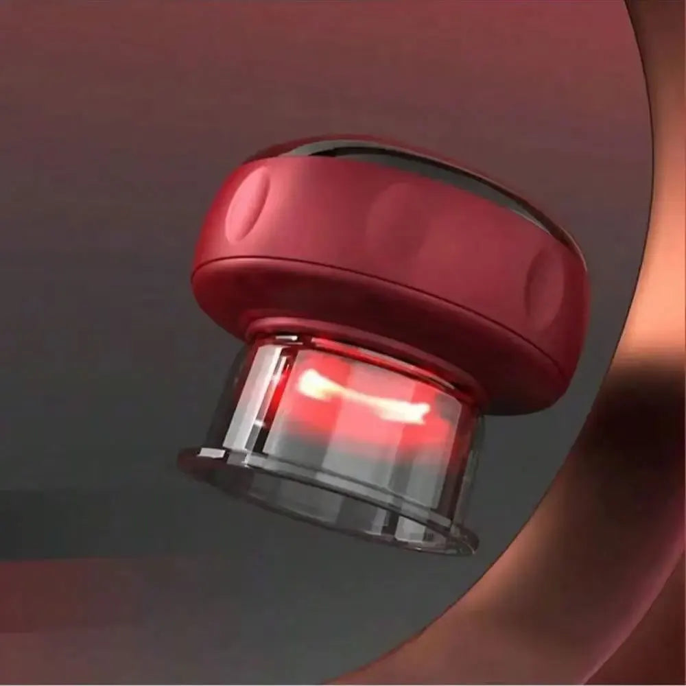 Electric vacuum cupping, scraping, skin massage device, body heating, scraping, suction cup treatment set, health and portabilit