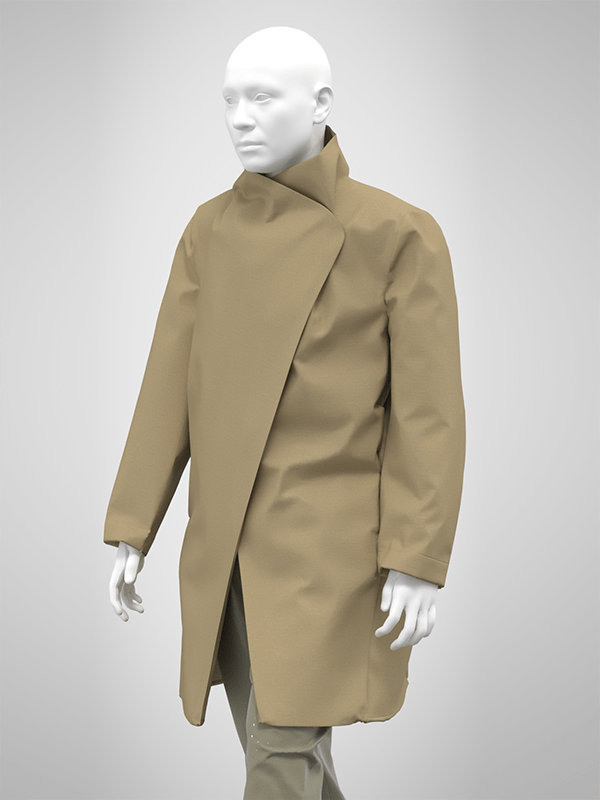 Manteau Koto - Natural raw-4