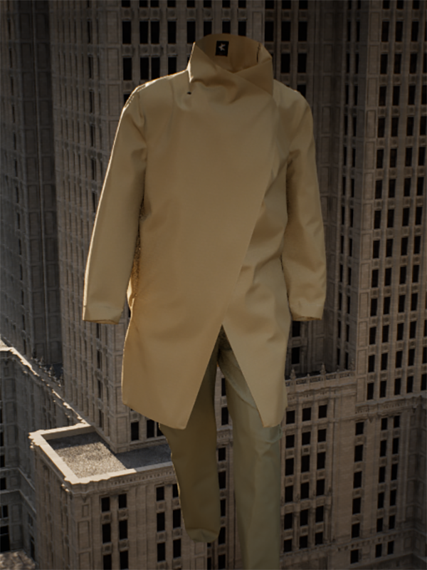 Manteau Koto - Natural raw-3