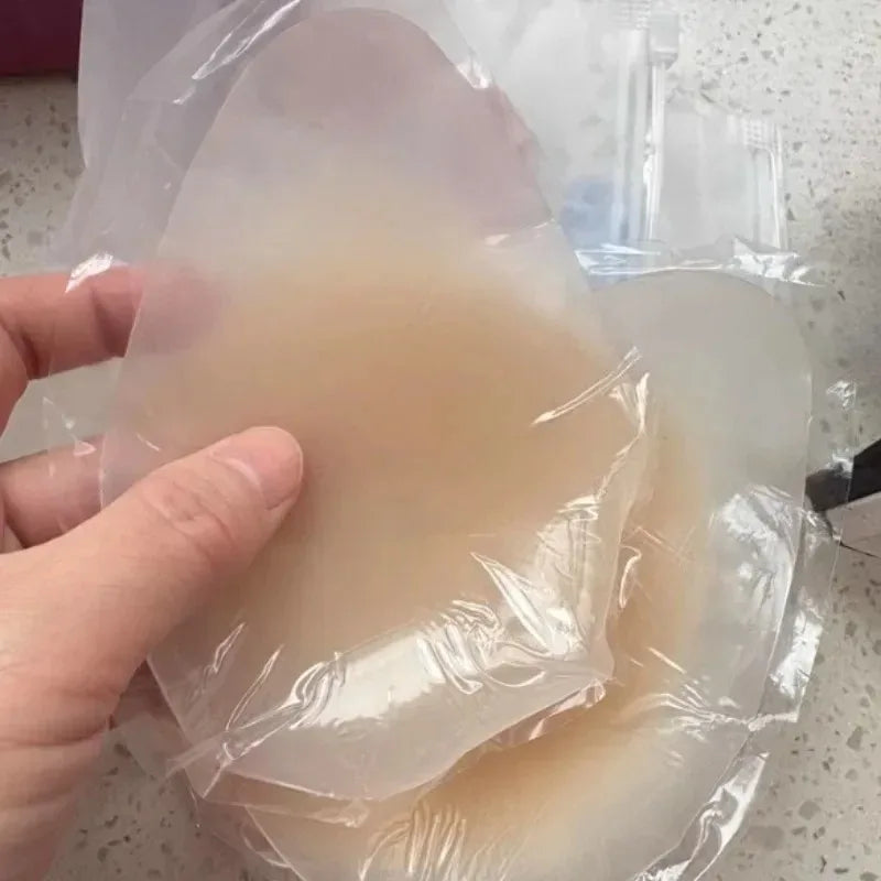 New Summer Water Droplet Nipple Cover Lift up Bras Stickers Women Chest Reusable Strapless Bras No Glue Sticky Nipple Covers