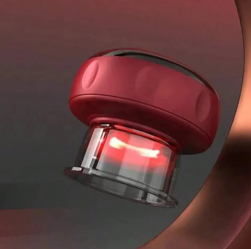 Electric vacuum cupping, scraping, skin massage device, body heating, scraping, suction cup treatment set, health and portabilit