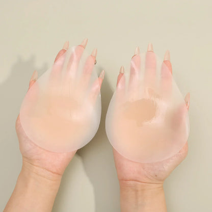 New Summer Water Droplet Nipple Cover Lift Up Bras Stickers Women Chest Reusable Strapless Bras No Glue Sticky Nipple Covers