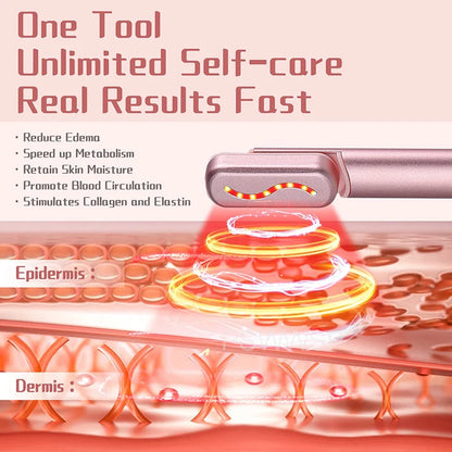 EMS Eye Vibration Massager Wand Facial Beauty Tool for Removing Wrinkles Dark Circles Pockets - Skin Care Device