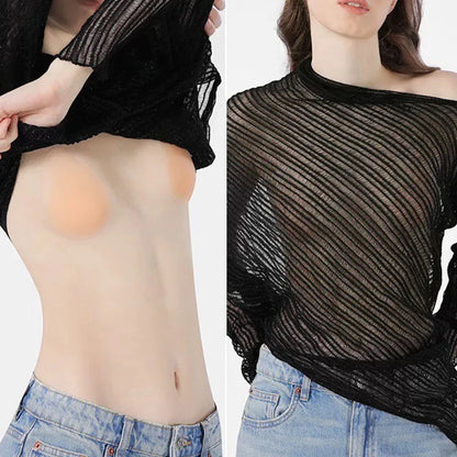 New Summer Water Droplet Nipple Cover Lift Up Bras Stickers Women Chest Reusable Strapless Bras No Glue Sticky Nipple Covers