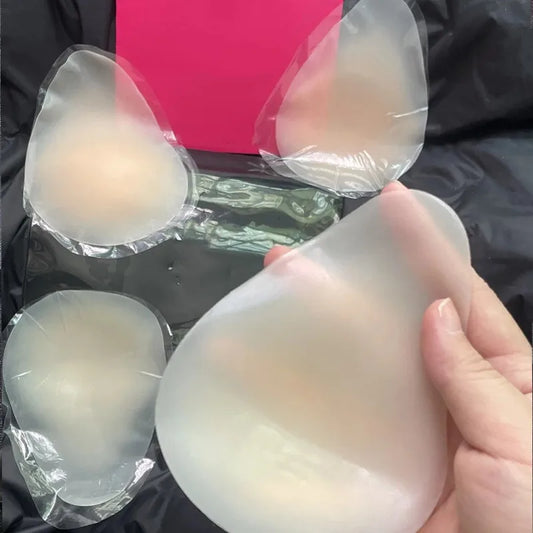 New Summer Water Droplet Nipple Cover Lift Up Bras Stickers Women Chest Reusable Strapless Bras No Glue Sticky Nipple Covers
